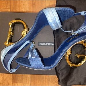 Dolce & Gabbana Denim High Heeled Sandals